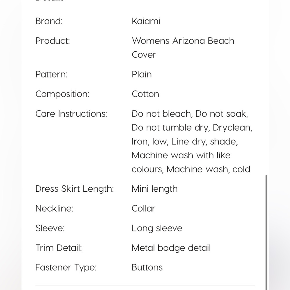 KALAMI SHIRT SWIM COVERUP - Picture 11 of 13